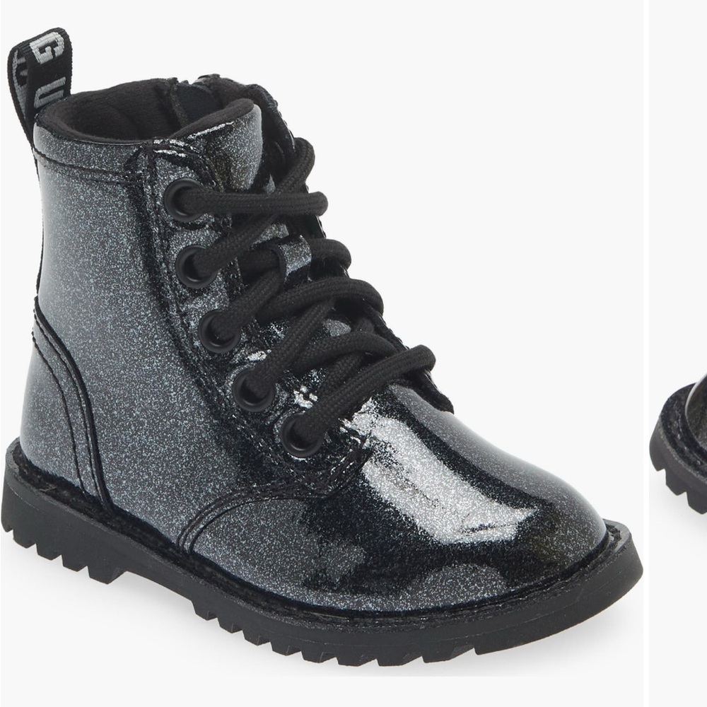 Ugg Ryann Black Glitter Kids Boots